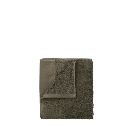 BLOMUS Blomus 69128 12 x 12 in. Riva Organic Terry Cloth Washcloth; Agave Green - Set of 4 69128